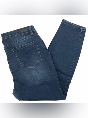 Nicole Miller New York Soho High Rise Skinny Jeans Size 16 Dark Wash